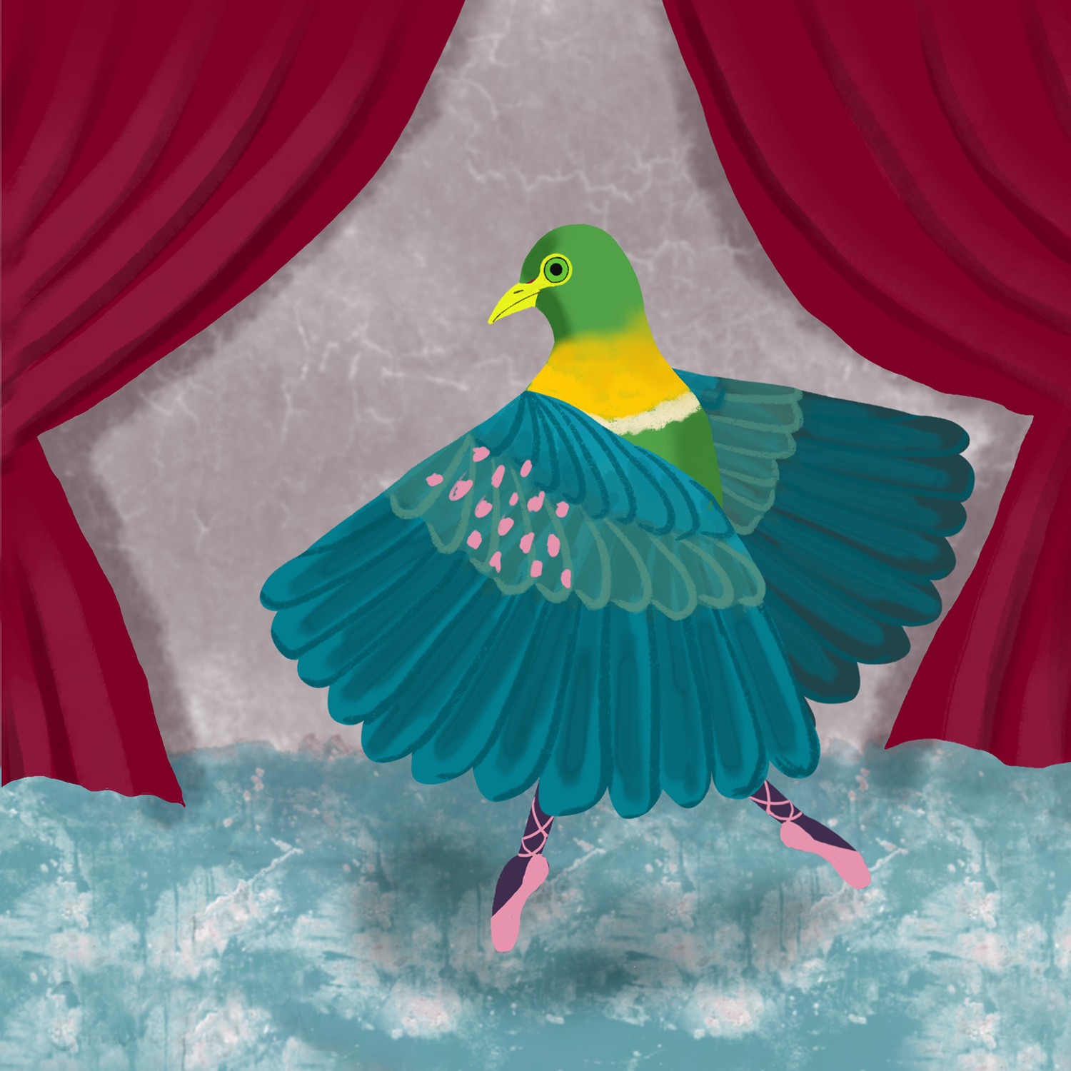 Birds with shoes: Ornate Fruit Dove